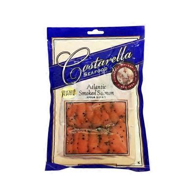 Costarella Seafood Cracked Pepper Atlantic Smoked Salmon Nova Style