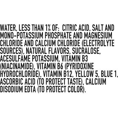 Powerade Sugar Lemon Lime, Ion4 Electrolyte Enhanced Fruit Flavored Sugar Calorie Sports Drink W/ Vitamins B3, B6, And B12, Replenish Sodium, Calcium, Potassium, Magnesium