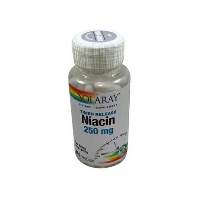 Solaray Niacin 250 Mg TR Vegetarian Capsules