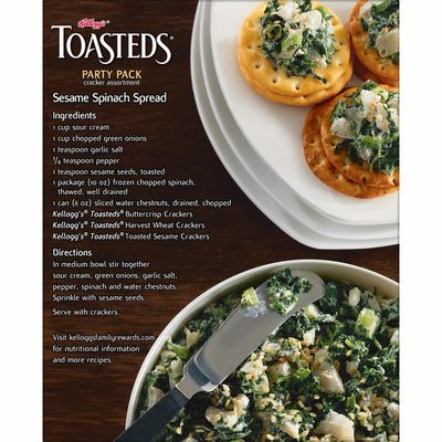 Kellogg's Toasteds Crackers, Toasted Crackers, Variety Pack