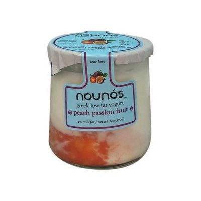 Nounos Peach Passion Fruit Greek Low-fat Yogurt