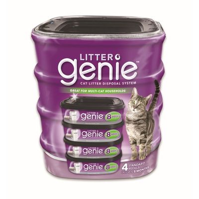 Litter Genie Cat Litter Disposal System Standard Refill 4 Pack