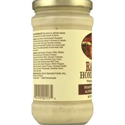 Raos Alfredo Sauce, Roasted Garlic, Homemade