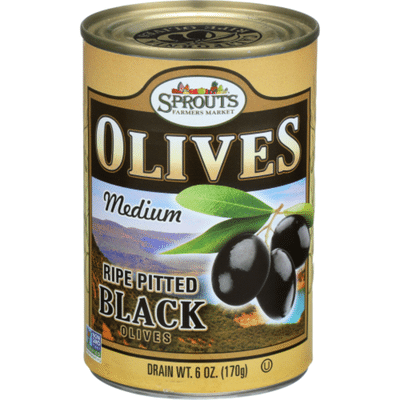 Sprouts Medium Ripe Black Olives