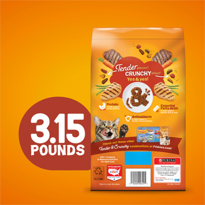 Purina Friskies Dry Cat Food, Tender & Crunchy Combo