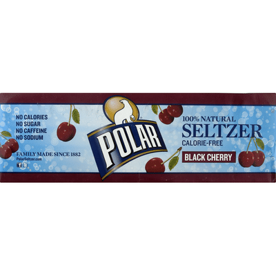 Polar Seltzer, 100% Natural, Black Cherry
