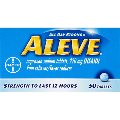 Aleve Pain Reliever/Fever Reducer, 220 mg, Tablets