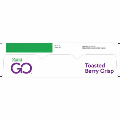 Kashi GO Breakfast Cereal, Vegan Protein, Fiber Cereal, Toasted Berry Crisp