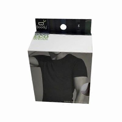 Boody Wear Men's Organic Bamboo Crew Neck T-Shirt - White - Small
