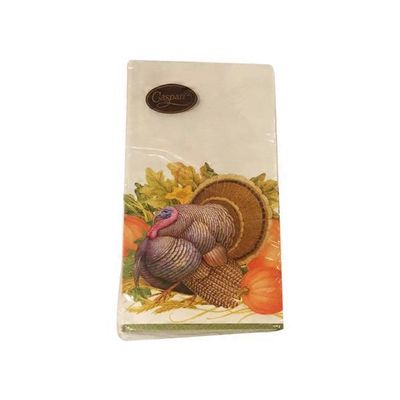 Caspari Thanksgiving Harvest Guest Towel