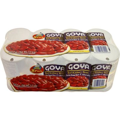 Goya Premium Red Kidney Beans, 8 Pack