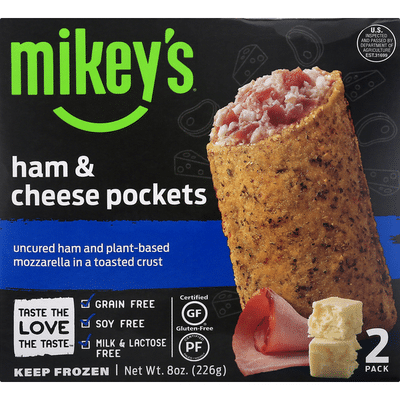 Mikey's Pockets, Ham & Cheese, 2 Pack