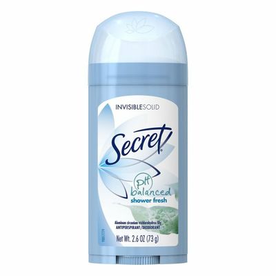 Secret Invisible Solid Antiperspirant And Deodorant, Shower Fresh