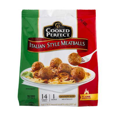 Cooked Perfect Italian Style Meatballs