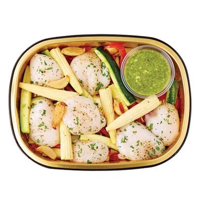 Wegmans Ready To Cook Scallops with Garlic Pesto Sauce