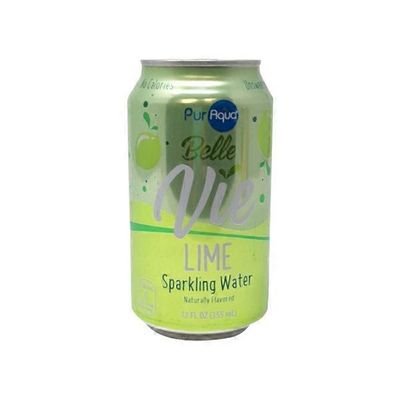 Puraqua Belle Vie Lime Flavored Sparkling Water (12 fl oz) - Instacart