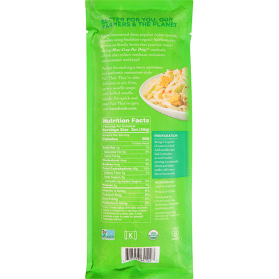 Lotus Foods Rice Noodles, Pad Thai, Traditional