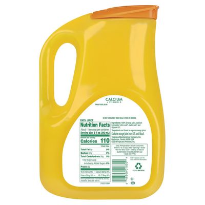Tropicana No Pulp with Calcium & Vitamin D 100% Orange Juice
