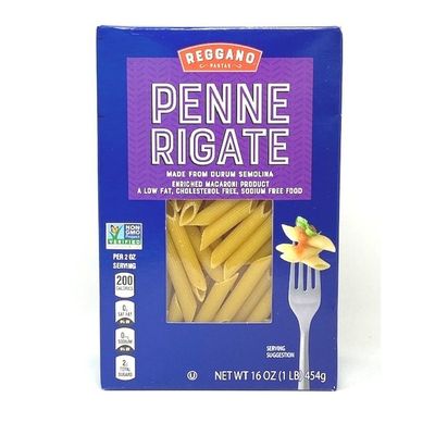 Reggano Pastas Enriched Macaroni Product, Penne Rigate