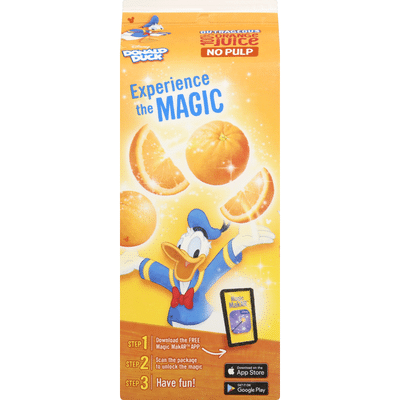 Disney 100% Juice, Orange, No Pulp, Donald Duck