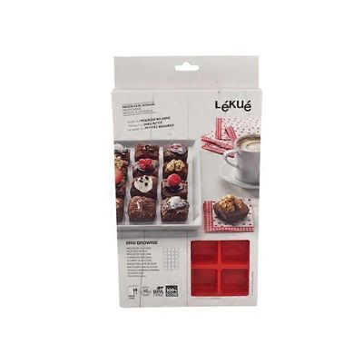 Lékué Red Mini Brownie Mould