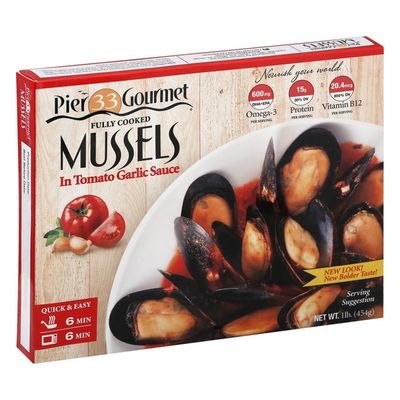 Pier 33 Gourmet Mussels, in Tomato Garlic Sauce