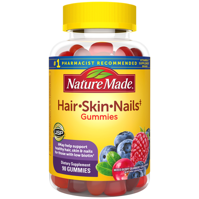 Nature Made Hair Skin And Nails Biotin Vitamin C Adult Gummies 90 Ct Instacart