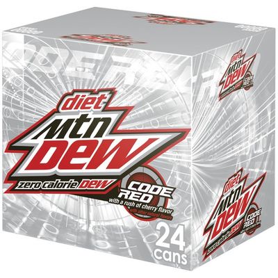 Mountain Dew Diet Code Red Soda 12 Fl Oz Instacart