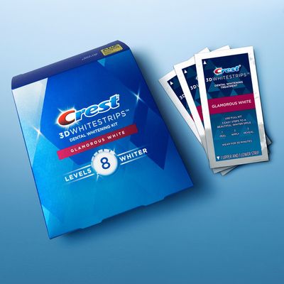 Crest 3Dwhitestrips Glamorous White At-Home Teeth Whitening Kit