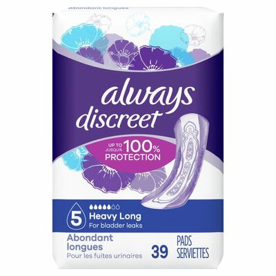 Always Discreet Heavy Long Incontinence Pads