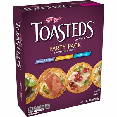 Kellogg's Toasteds Crackers, Toasted Crackers, Variety Pack