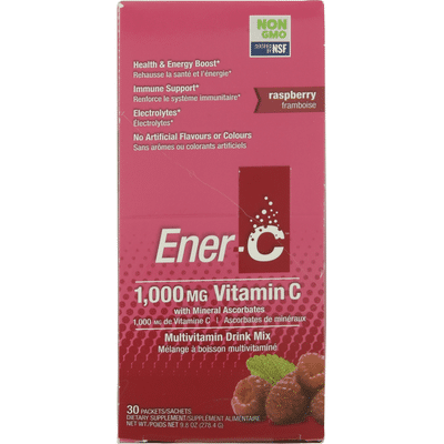 Ener-C Multivitamin Drink Mix, 1000 mg, Raspberry