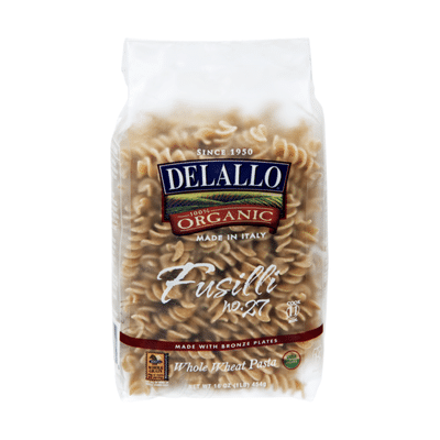 DeLallo Organic Whole Wheat Fusilli #27
