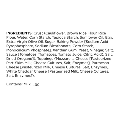 Caulipower Three Cheese Cauliflower Crust Pizza
