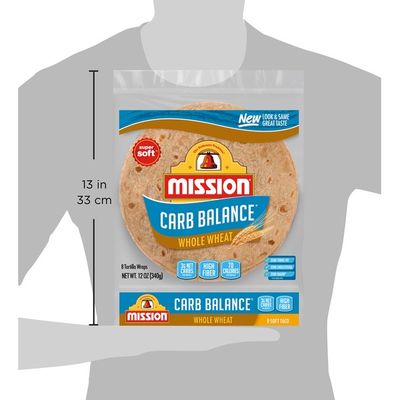 Mission Carb Balance Soft Taco Whole Wheat Tortillas