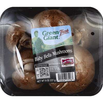 Green Giant Mushrooms, Baby Bella