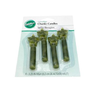 Wilton Chunky Camouflage Candles