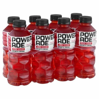 Powerade Sugar Fruit Punch, Ion4 Electrolyte Enhanced Fruit Flavored Sugar Calorie Sports Drink W/ Vitamins B3, B6, And B12, Replenish Sodium, Calcium, Potassium, Magnesium