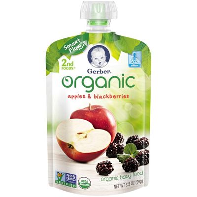 Gerber Organic 2 Nd Foods Organic Apples & Blackberries Baby Food