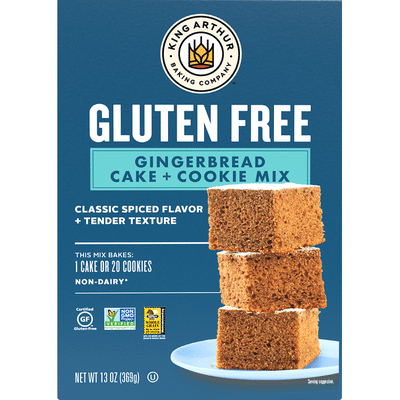 King Arthur Baking Company Gingerbread Cake + Cookie Mix, Gluten Free ...