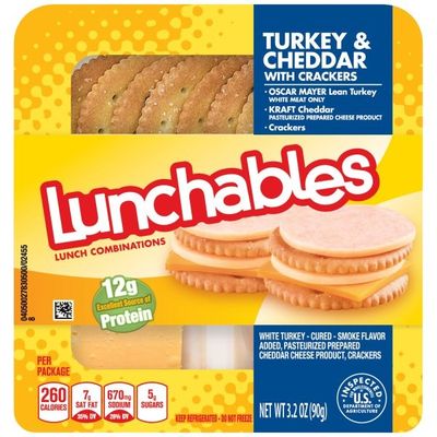 Lunchables Turkey & Cheddar Cheese with Crackers Snack Kit