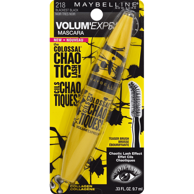 Maybelline Mascara, Blackest Black 218