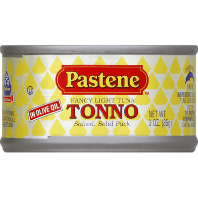 Pastene Tuna, Fancy Light, in Olive Oil