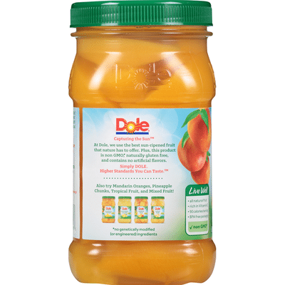 Dole Peaches in 100% Fruit Juice, Yellow Cling, Sliced