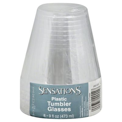 Sensations Glasses, Tumbler, Plastic
