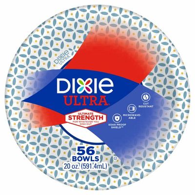 Dixie Ultra Paper Bowls, 20oz Disposable Bowls (Designs May Vary)