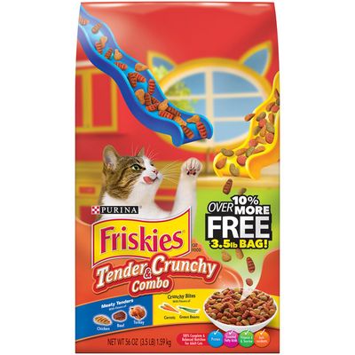 Purina Friskies Dry Cat Food, Tender & Crunchy Combo