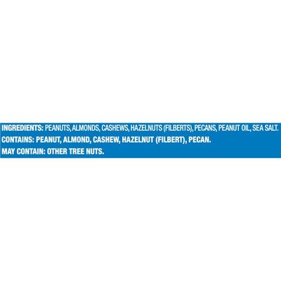 Planters Lightly Salted Mixed Nuts Less Than 50% Peanuts with Peanuts, Almonds, Cashews, Hazelnuts & Pecans