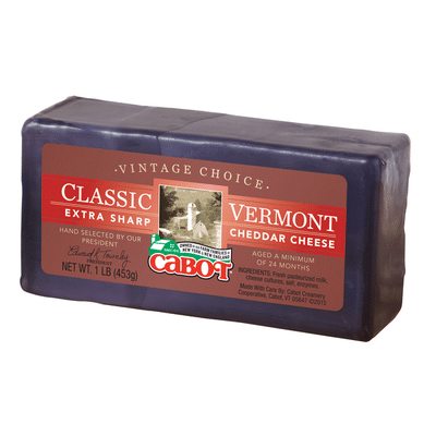 Cabot 1lb Waxed Vintage Choice Cheddar Cheese