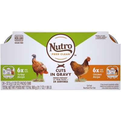 NUTRO Perfect Portions Grain Free Cuts in Gravy Multi Pack Adult Cat Food
